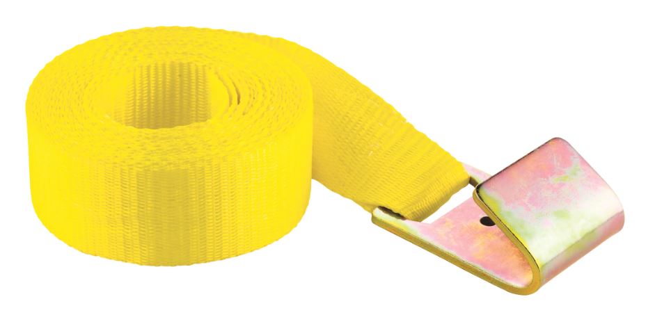 winch strap with flat hook