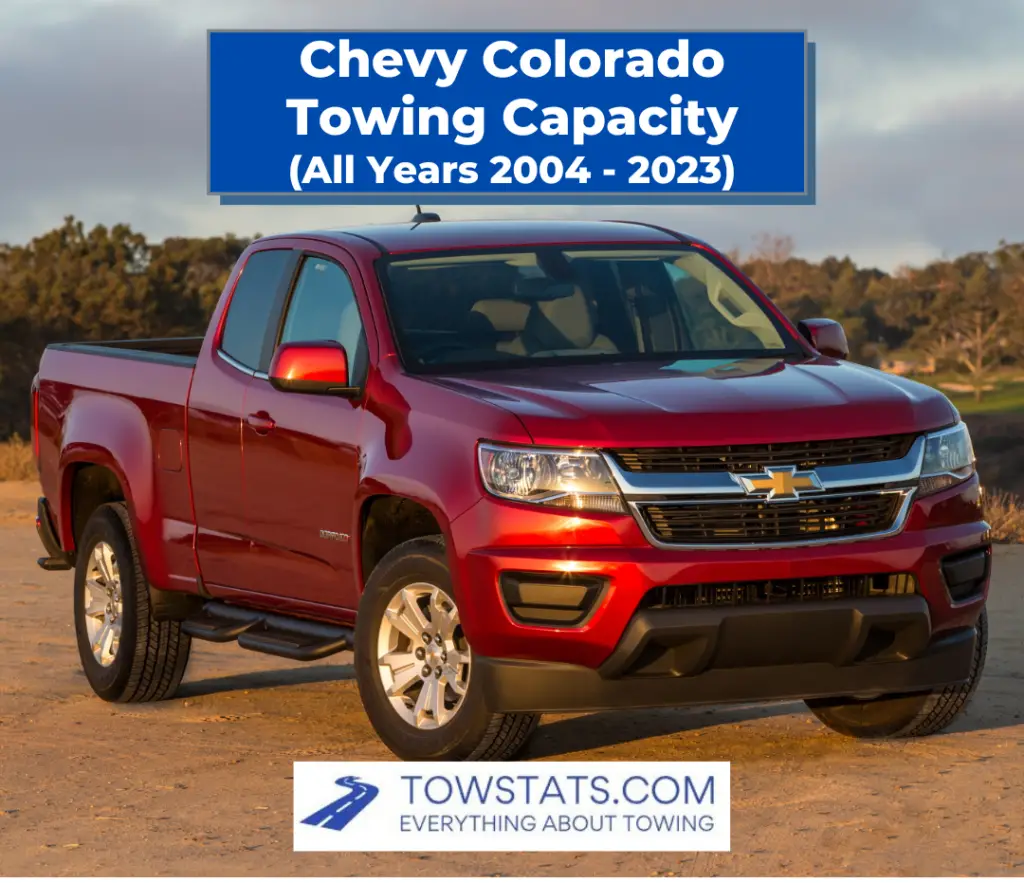 Chevy Colorado Towing Capacity (2004 to 2023)