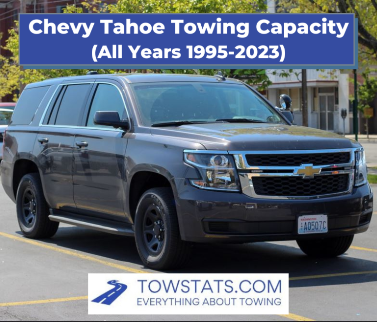Chevy Tahoe Towing Capacity (19952023)