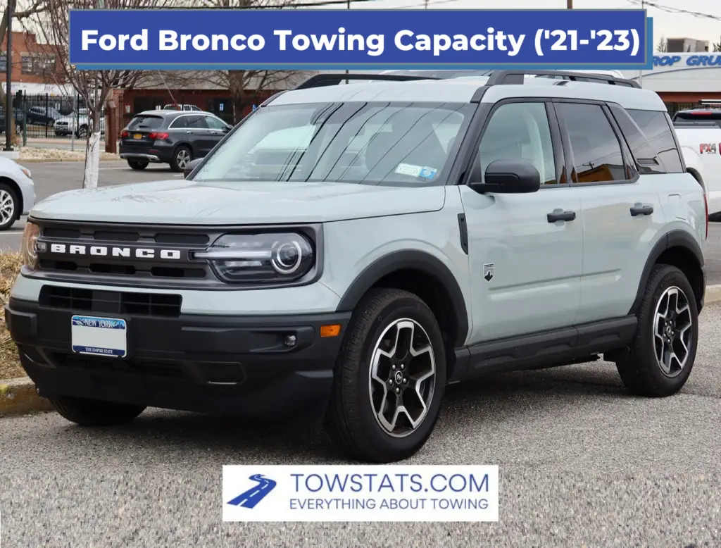Ford Bronco Towing Capacity (2021 to 2023)