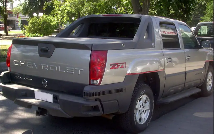 Chevy Avalanche with tow hitch