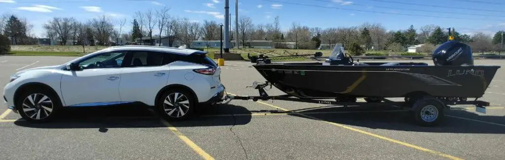 Nissan Murano Towing A Boat Trailer