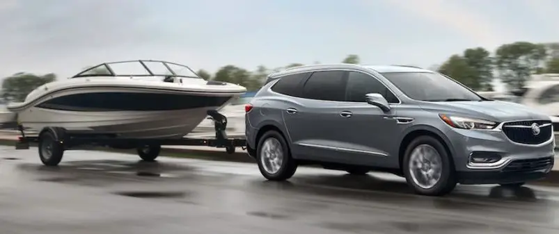 buick enclave towing a boat