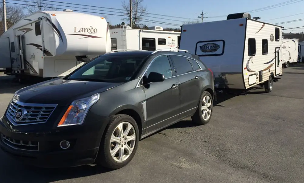 cadillac srx towing a travel trailer