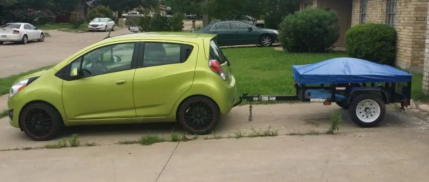 chevy spark towing a trailer