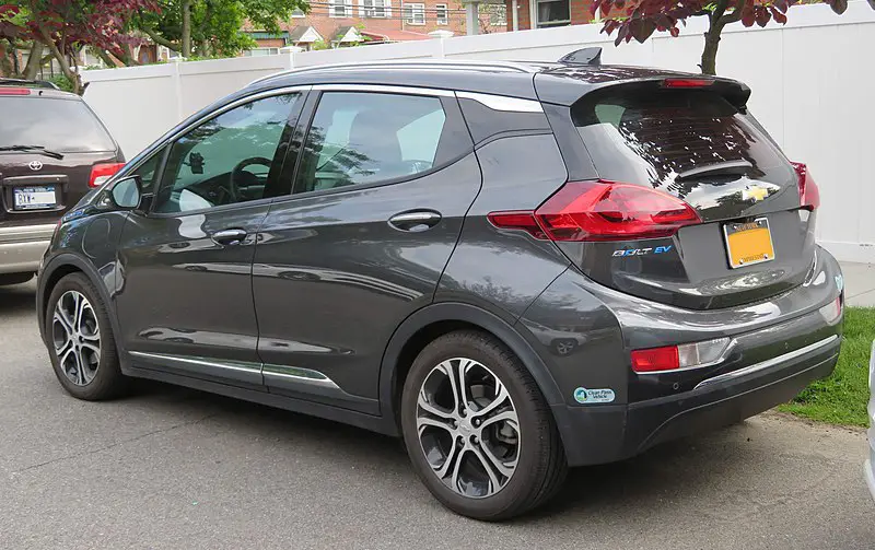 rear view of chevy bolt