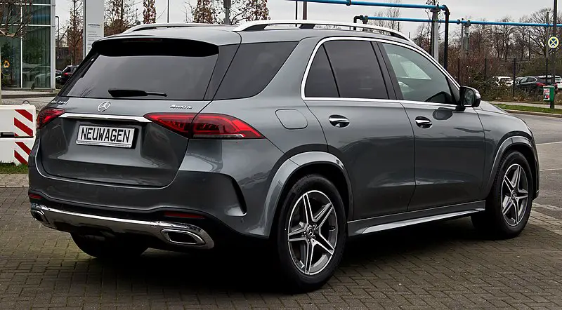 rear view of mercedes gle 350