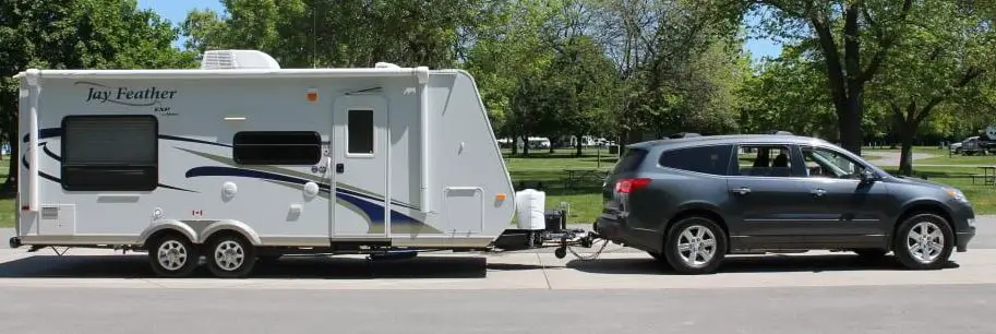 chevy traverse towing a travel trailer