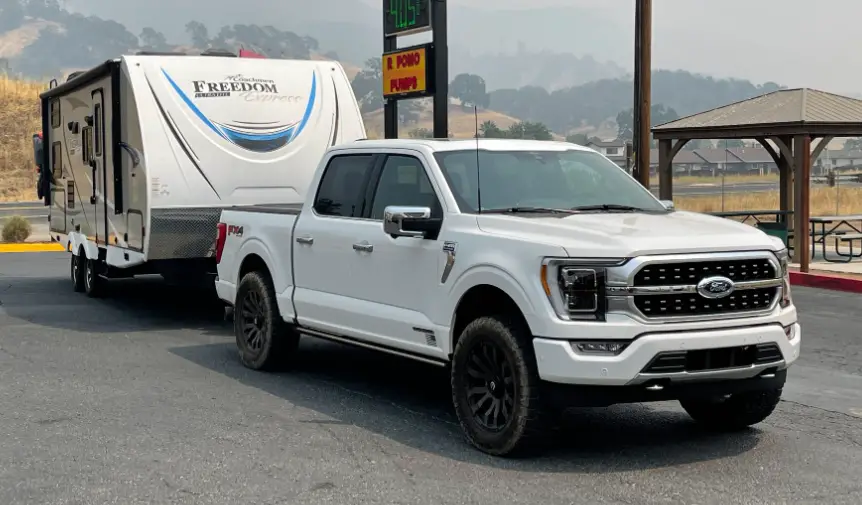 f150 towing a travel trailer